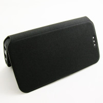 Кожен калъф тефтер стойка и клипс FLEXI Book Style за HTC DESIRE 526G dual sim / 526 / 526G+ черен